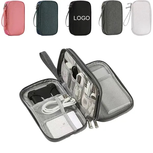 Double Layer Travel Electronics Organizer