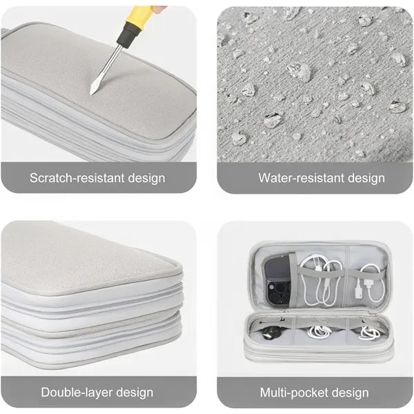 Double Layer Travel Electronics Organizer