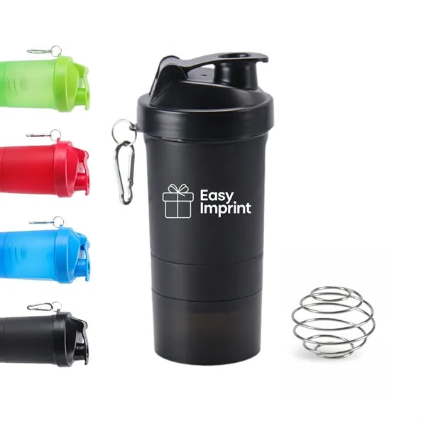 Shaker Bottle with Storage Compartments