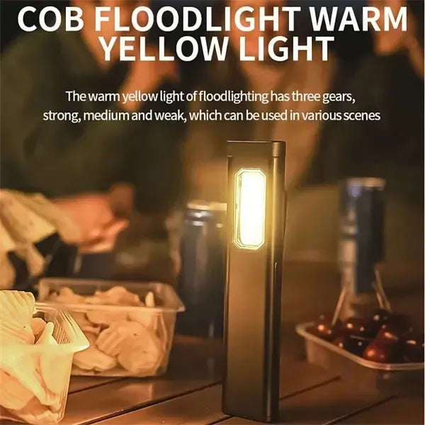 Portable COB LED Flashlight With Multi Mode Lighting