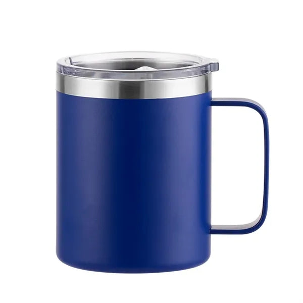 12oz Insulated Coffee Mug Stainless Steel Tumbler Cup Lid