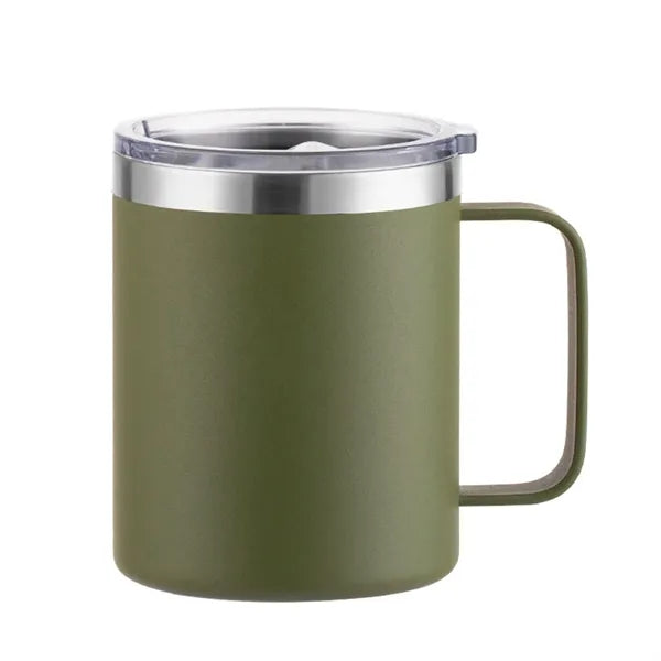 12oz Insulated Coffee Mug Stainless Steel Tumbler Cup Lid