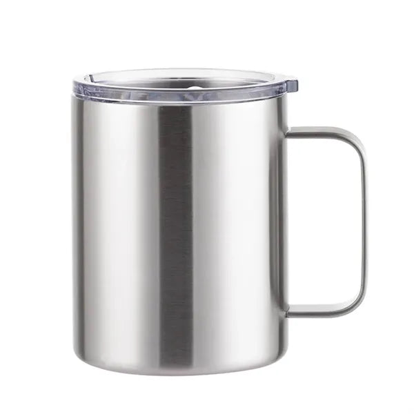 12oz Insulated Coffee Mug Stainless Steel Tumbler Cup Lid