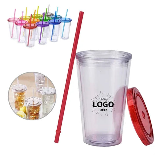 Double-Walled Transparent Drinking Cup