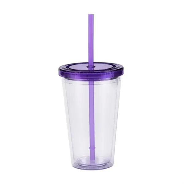 Double-Walled Transparent Drinking Cup