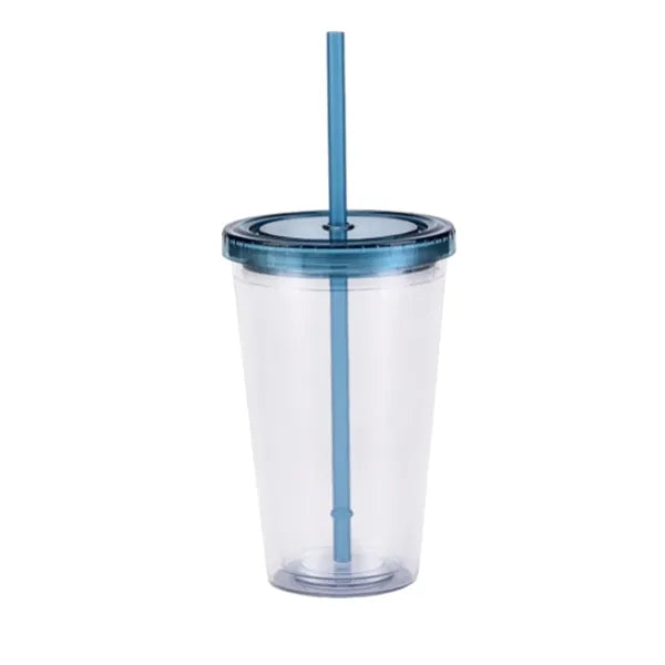 Double-Walled Transparent Drinking Cup