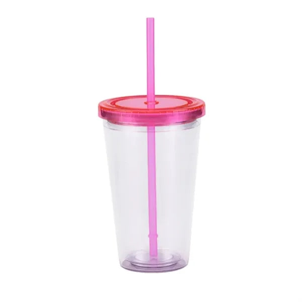 Double-Walled Transparent Drinking Cup