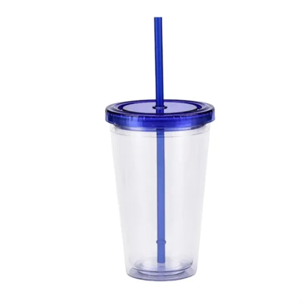 Double-Walled Transparent Drinking Cup