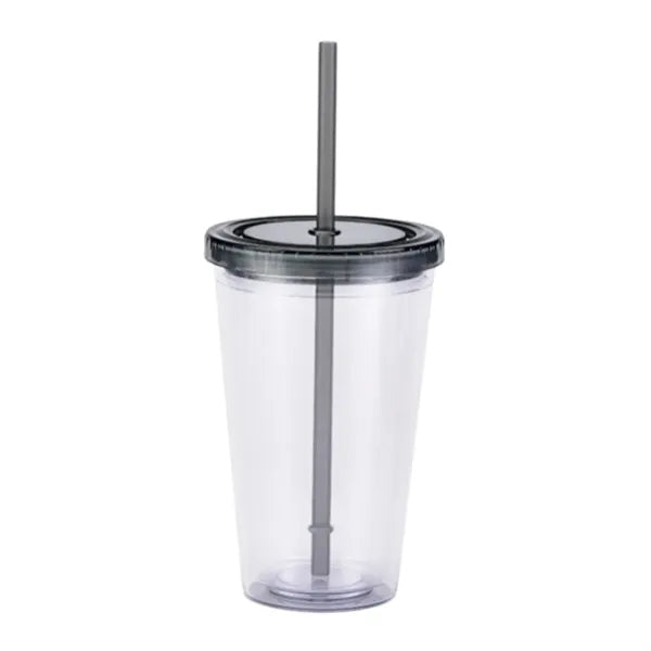 Double-Walled Transparent Drinking Cup