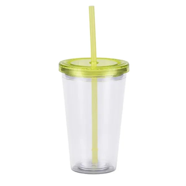 Double-Walled Transparent Drinking Cup