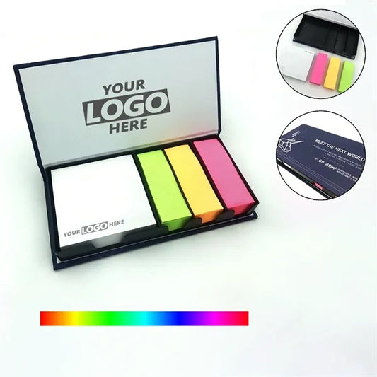 Box Sticky Notes Flags Memos Stickers Set Gift