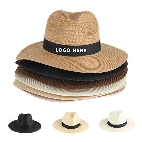 Wide Brim Beach Sun Hat Straw