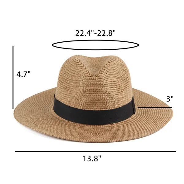 Wide Brim Beach Sun Hat Straw