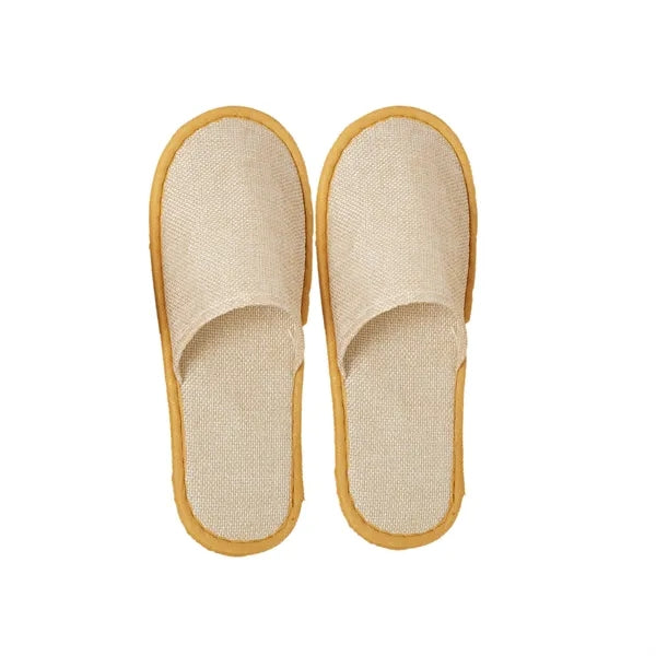 Disposable Thickened Non Slip Breathable Linen Slippers