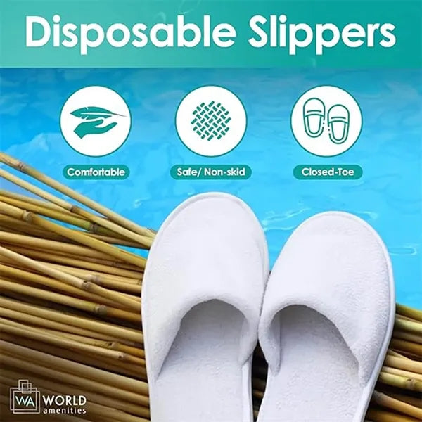 Disposable Thickened Non Slip Breathable Linen Slippers
