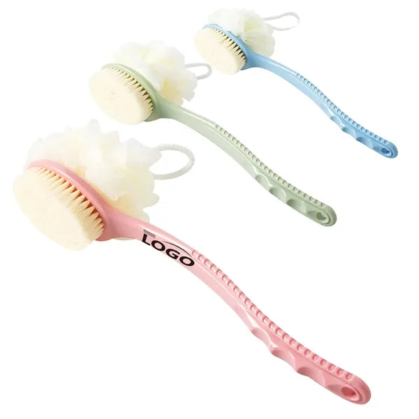 Low MOQ Multi-Color Logo Customizable Soft Bath Back Brush