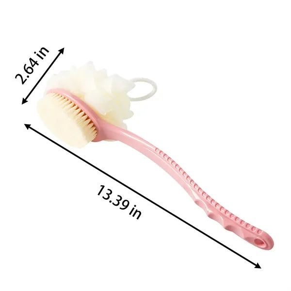 Low MOQ Multi-Color Logo Customizable Soft Bath Back Brush