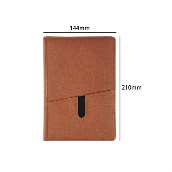 PU Leather Notebook with Pen Slot and Custom Logo
