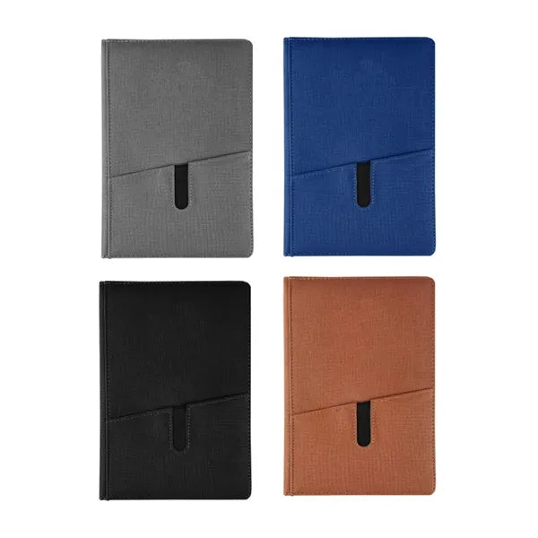 PU Leather Notebook with Pen Slot and Custom Logo