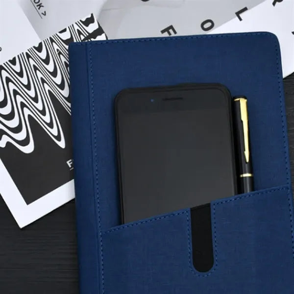 PU Leather Notebook with Pen Slot and Custom Logo