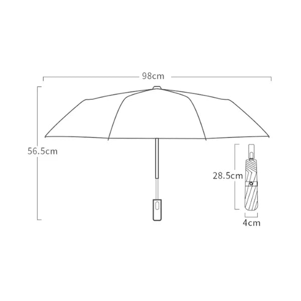 38" Automatic Folding Umbrella