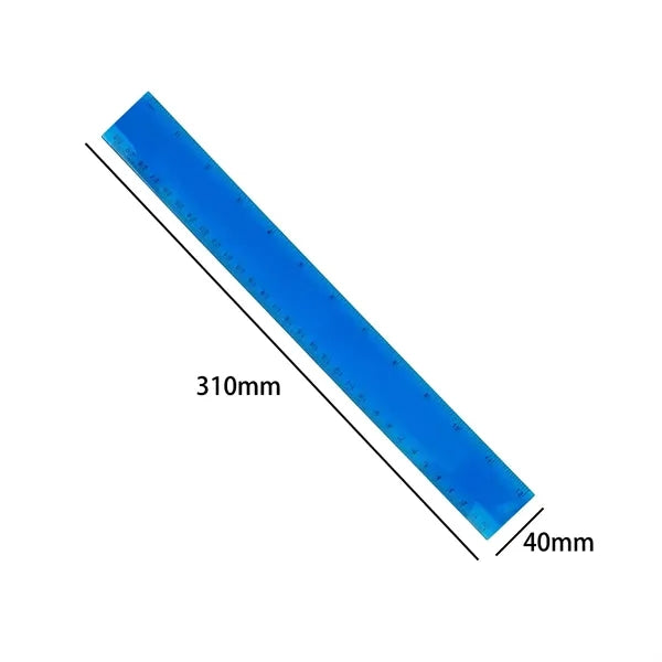 12-inch/30cm Colorful Flexible Dual Scale Ruler