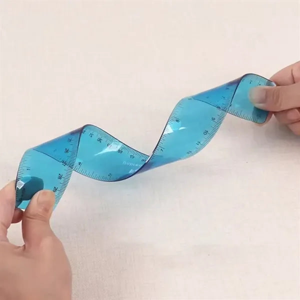 12-inch/30cm Colorful Flexible Dual Scale Ruler