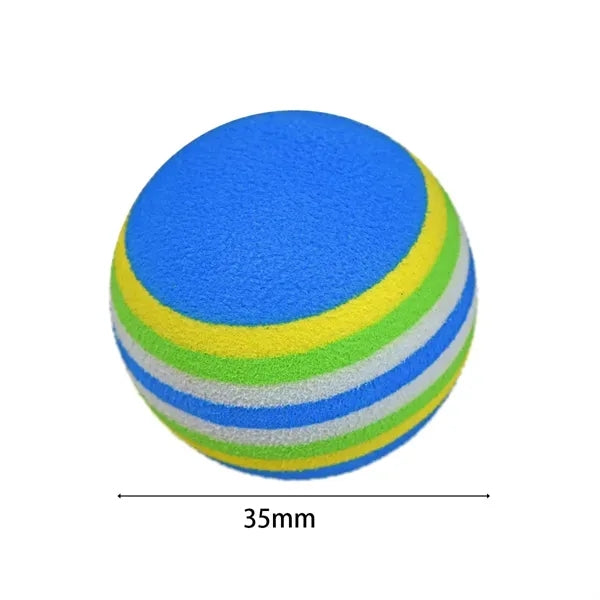Soft EVA Foam Golf Practice Balls With Color Stripes