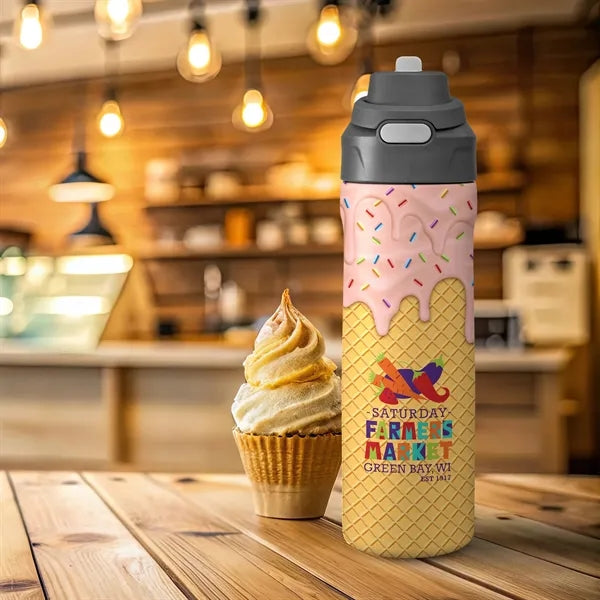 Pop Up 24 Oz. Recycled Ice Cream Bottle
