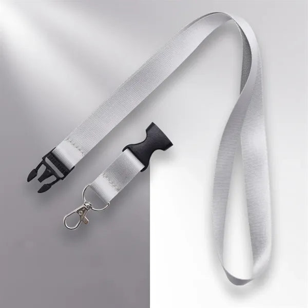 Polyester Lanyard with Plastic Buckle and Metal Hook