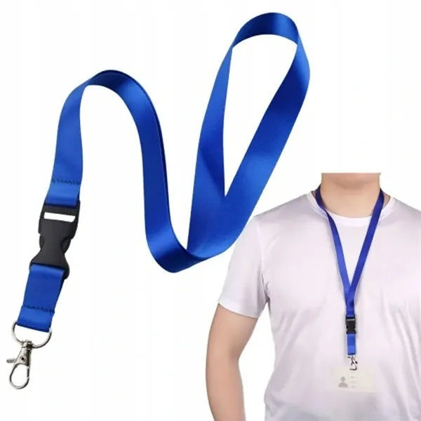 Polyester Lanyard with Plastic Buckle and Metal Hook