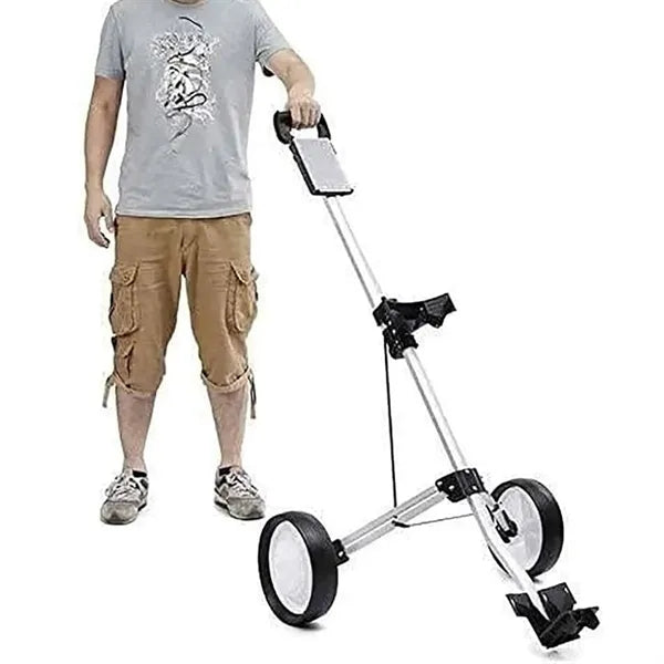 Lightweight Two-Wheel Folding Golf Push Cart Trolley
