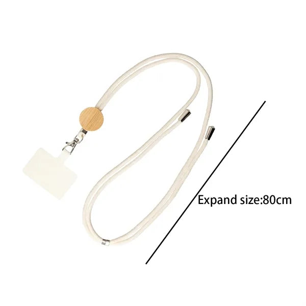Eco Cotton Bamboo Phone Lanyard