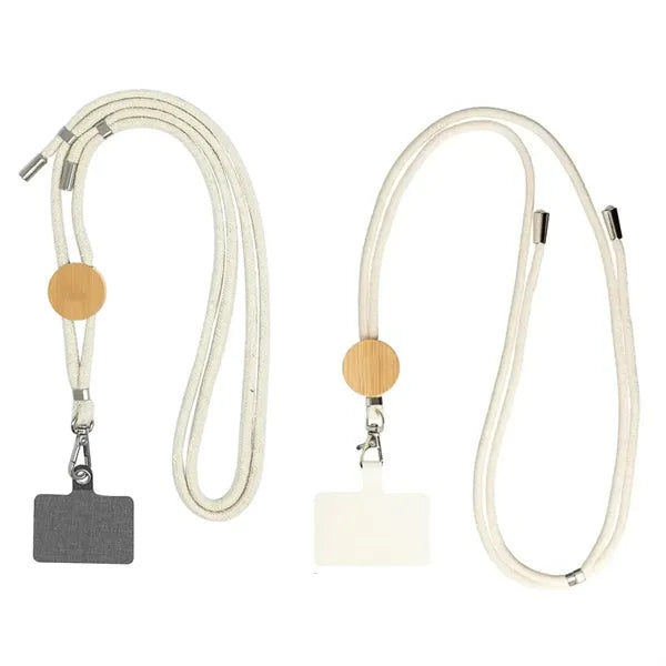 Eco Cotton Bamboo Phone Lanyard
