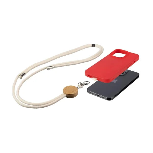 Eco Cotton Bamboo Phone Lanyard