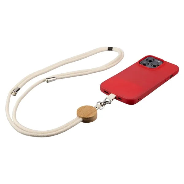 Eco Cotton Bamboo Phone Lanyard