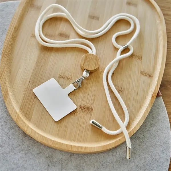 Eco Cotton Bamboo Phone Lanyard