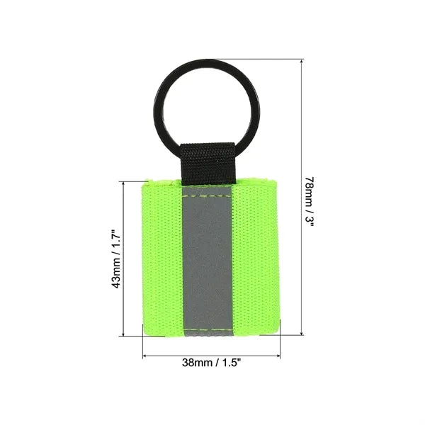 Reflective Safety Keychain Tag
