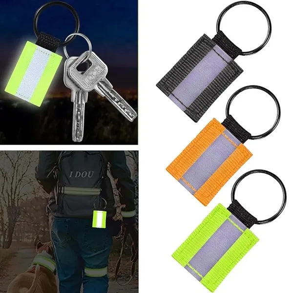 Reflective Safety Keychain Tag