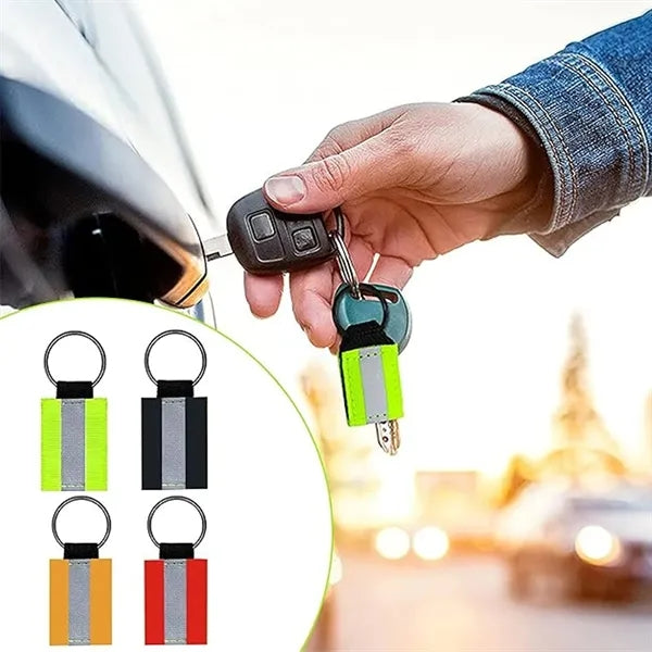 Reflective Safety Keychain Tag