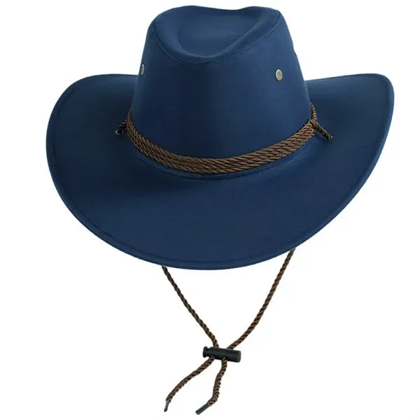 Fashion Suede Cowboy Hat with Strap