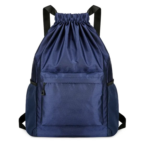 Large Capacity Waterproof Solid Drawstring Backpack