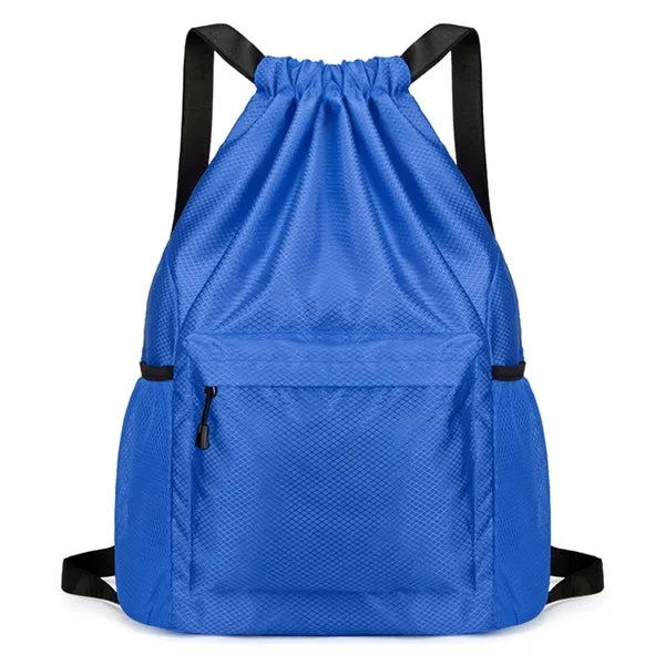 Large Capacity Waterproof Solid Drawstring Backpack