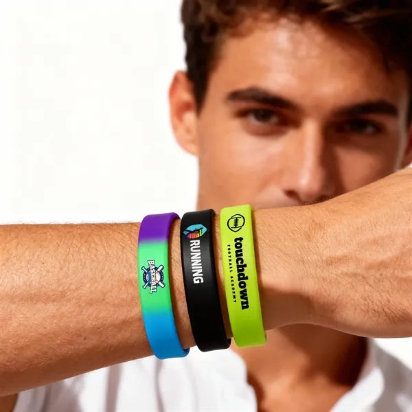 Screen Printed Silicone Wristbands
