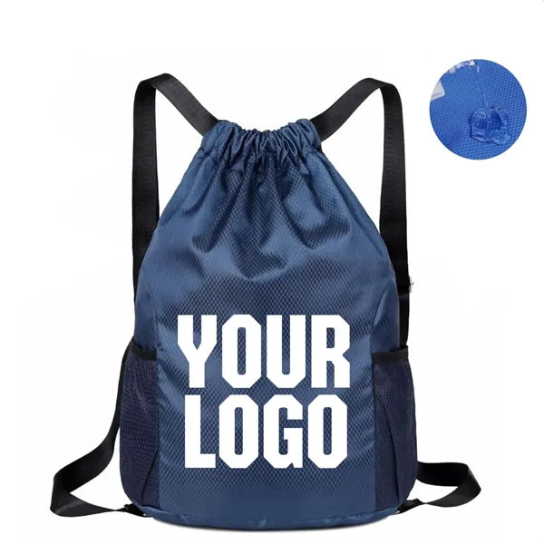 Non-woven Fabric Drawstring Bag With Wide Shoulder Straps