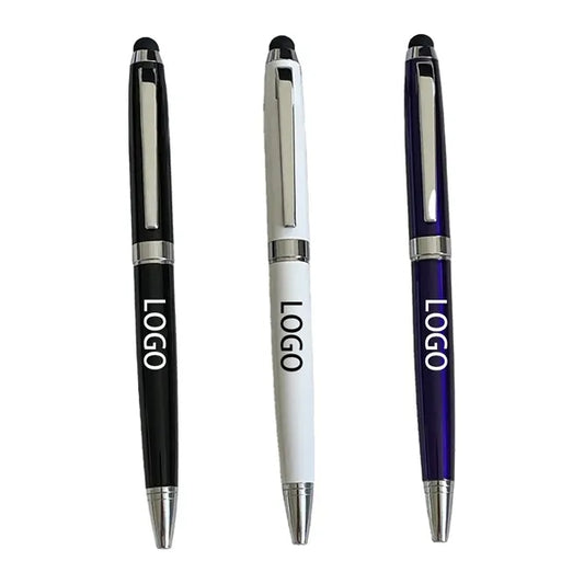 Twist Action Metal Ballpoint Stylus Pen