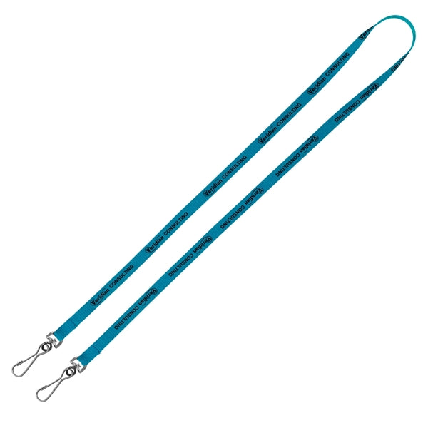 Culver 3/8" Width Dual Attachment Silkscreen Polyester Lanya
