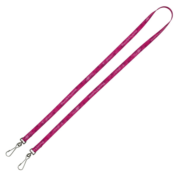 Culver 3/8" Width Dual Attachment Silkscreen Polyester Lanya