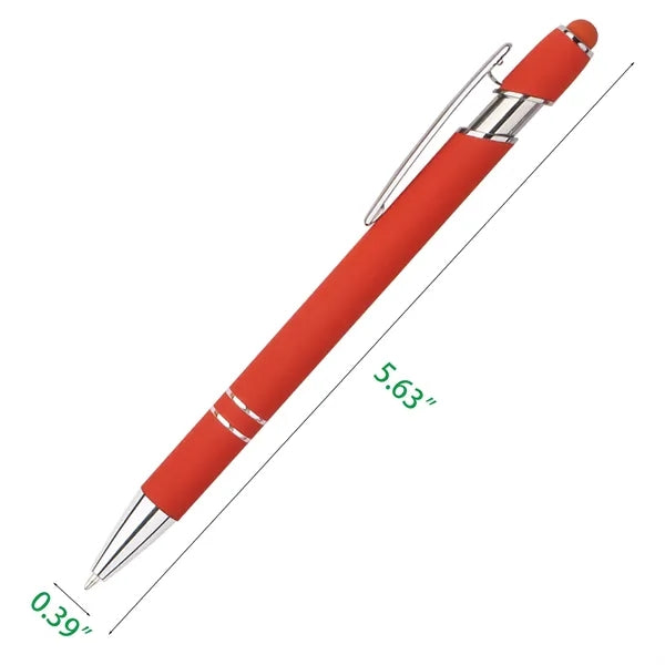 Metal Retractable Stylus Ballpoint Pen