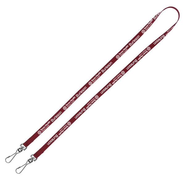 Culver 3/8" Width Dual Attachment Silkscreen Polyester Lanya